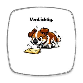 Dog Saying Gift - Square fridge magnet - white - Front