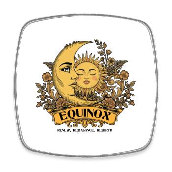 Equinox Renew Rebalance Rebirth Ostara Easter - Square fridge magnet - white - Front