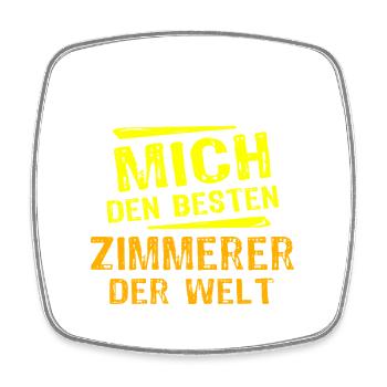Zimmerer Geschenk - Viereckiger Kühlschrankmagnet - Weiß - Vorne