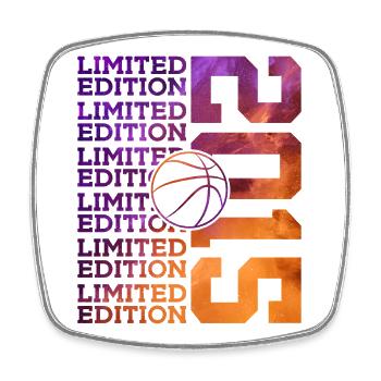 ÉDITION LIMITÉE 2015 BASKETBALL 11E ANNIVERSAIRE - Magnet carré - blanc - Devant