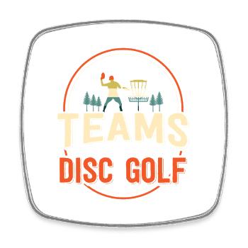 Disc Golf Gifts Disc Golf - Square fridge magnet - white - Front