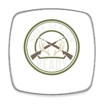 White-tailed hunter White-tail hunting Deer hunting - Square fridge magnet - white - Front