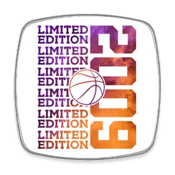 LIMITED EDITION 2009 BASKETBALL 17TH BIRTHDAY - Square fridge magnet - white - Front