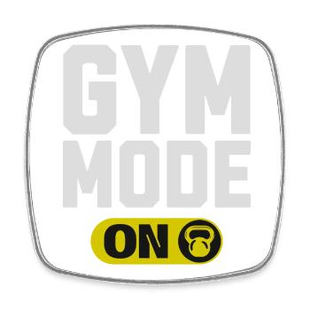 Mode Gym sur Graphique - Magnet carré - blanc - Devant