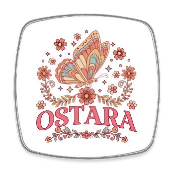Bénédictions d’Ostara Enfant Joyeuses Pâques Ostara - Magnet carré - blanc - Devant