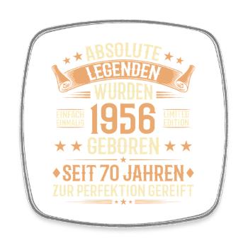 70e anniversaire 1956 Legend Vintage Gift - Magnet carré - blanc - Devant