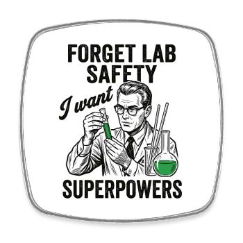 Chemie Humor Shirt für Wissenschaft Nerds - Viereckiger Kühlschrankmagnet - Weiß - Vorne