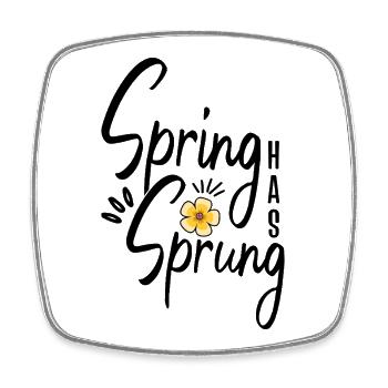Le printemps a émergé au printemps païen de l’équinoxe wiccan - Magnet carré - blanc - Devant