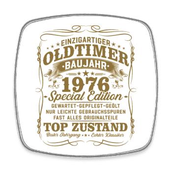 Vintage 1976 Vintage Birthday Gift Retro - Square fridge magnet - white - Front