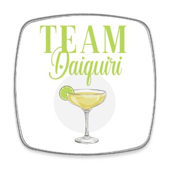 Équipe de cocktails de soirée de jeune fille Daiquiri - Magnet carré - blanc - Devant
