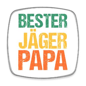 Dad Father Father's Day Hunting Hunting Huntsman Hunter - Square fridge magnet - white - Front