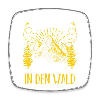Chasse Chasse Chasseurs Chasseurs - Magnet carré - blanc - Devant