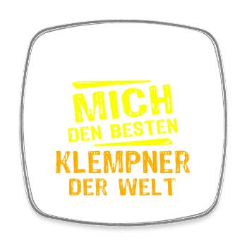 Klempner Geschenk - Viereckiger Kühlschrankmagnet - Weiß - Vorne
