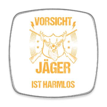 Chasse Chasse Chasseurs Chasseurs - Magnet carré - blanc - Devant