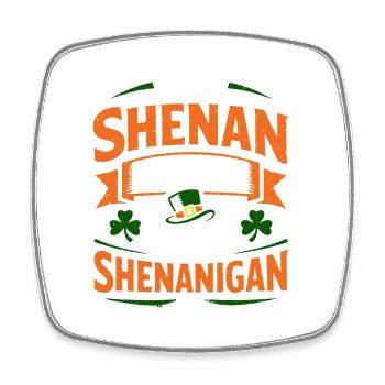 Ready vor Shenanigans | St. Patrick's Day - Viereckiger Kühlschrankmagnet - Weiß - Vorne