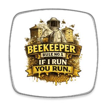 Beekeeper Rule - Imker Bienen Honig Biene - Viereckiger Kühlschrankmagnet - Weiß - Vorne