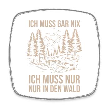 Jagd Jagen Waidmann Jäger - Viereckiger Kühlschrankmagnet - Weiß - Vorne