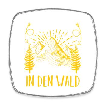 Jagd Jagen Waidmann Jäger - Viereckiger Kühlschrankmagnet - Weiß - Vorne