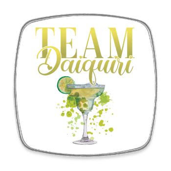 Équipe de cocktails de soirée de jeune fille Daiquiri - Magnet carré - blanc - Devant