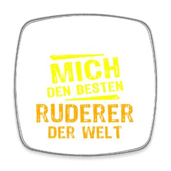 Ruderer Geschenk - Viereckiger Kühlschrankmagnet - Weiß - Vorne