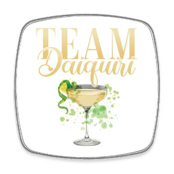 Équipe de cocktails de soirée de jeune fille Daiquiri - Magnet carré - blanc - Devant