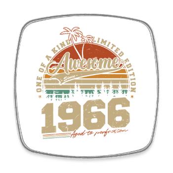 1966 Vintage Vintage Birthday Gift Retro - Square fridge magnet - white - Front