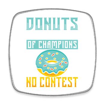 Donut fast food - Square fridge magnet - white - Front