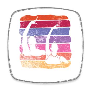 Artistic Swim Team Synchronschwimmen - Viereckiger Kühlschrankmagnet - Weiß - Vorne