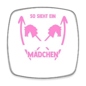 Steckenpferd Hobbyhorse Hobby Horsing - Viereckiger Kühlschrankmagnet - Weiß - Vorne