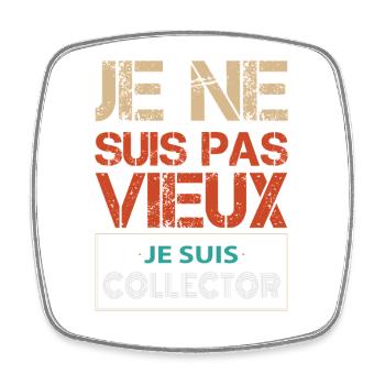 Je Ne Vieillis Pas Humour Anniversaire Homme - Magnet carré - blanc - Devant
