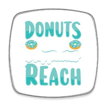 Restauration rapide en donuts - Magnet carré - blanc - Devant