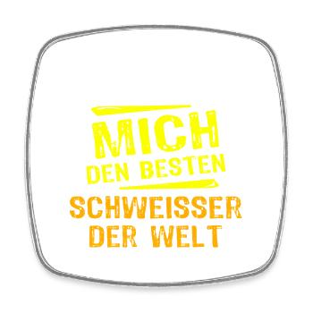Schweisser Geschenk - Viereckiger Kühlschrankmagnet - Weiß - Vorne
