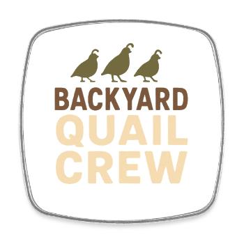Quail Keeper Quail Farmer Backyard Quail - Square fridge magnet - white - Front