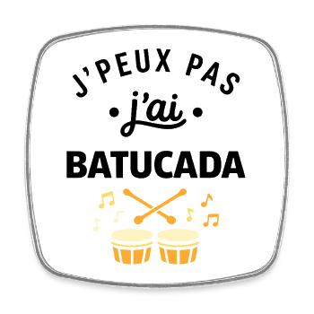 batucada - Magnet carré - blanc - Devant