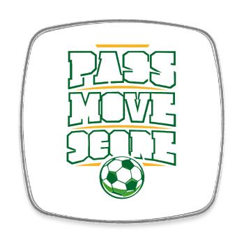 Soccer Training Youth Sports Coach - Square fridge magnet - white - Front