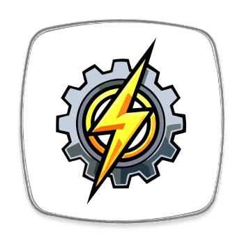 Gear Blitz – Electrical Engineering & Mechanics - Square fridge magnet - white - Front