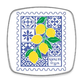 Italien Zitronen Italia Amalfi Küste Sommer - Viereckiger Kühlschrankmagnet - Weiß - Vorne