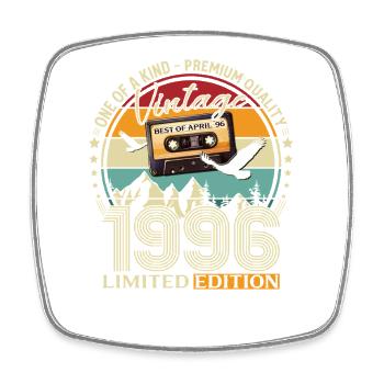 30th Birthday Gift Man Best of April 1996 - Square fridge magnet - white - Front