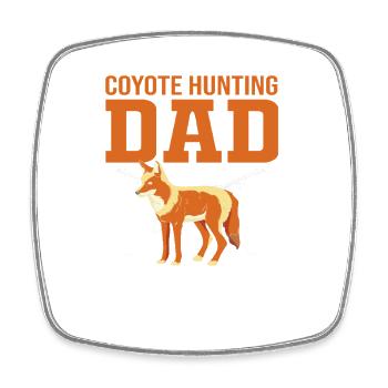 Chasseur de coyote - Magnet carré - blanc - Devant