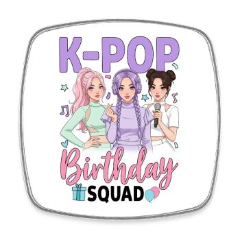 K-Pop Birthday Squad - Square fridge magnet - white - Front
