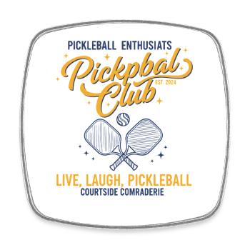Pickleball player pickle ball love pickleball live - Square fridge magnet - white - Front