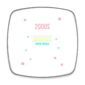 Enfant 2000s Fierté Totale - Magnet carré - blanc - Devant