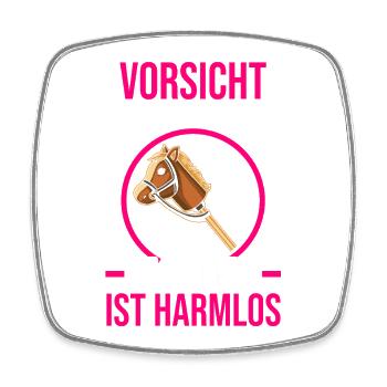 Steckenpferd Hobbyhorse Hobby Horsing - Viereckiger Kühlschrankmagnet - Weiß - Vorne