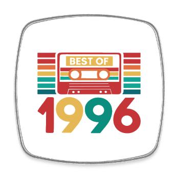 30th Birthday 30 Years 1996 Retro Vintage Gift - Square fridge magnet - white - Front