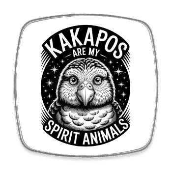 Kakapo Sprüche Kakapos Lustiges Kakapo Geschenk - Viereckiger Kühlschrankmagnet - Weiß - Vorne