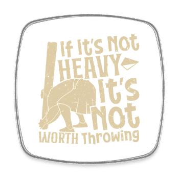  Caber Toss Scottish Games Highlander Highland - Square fridge magnet - white - Front