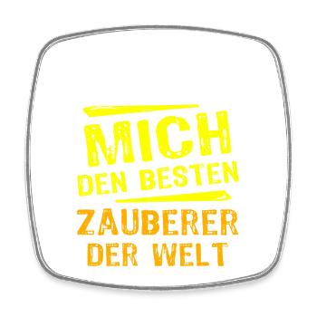 Zauberer Geschenk - Viereckiger Kühlschrankmagnet - Weiß - Vorne