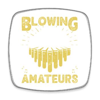 Marimba Player Blowing is for amateurs Percussion - Square fridge magnet - white - Front