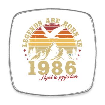 Legends sera un cadeau d’anniversaire vintage de 1986 - Magnet carré - blanc - Devant
