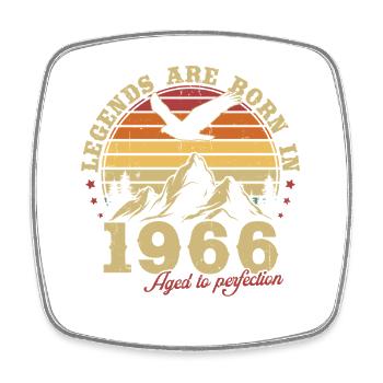 Legends sera un cadeau d’anniversaire vintage 1966 - Magnet carré - blanc - Devant